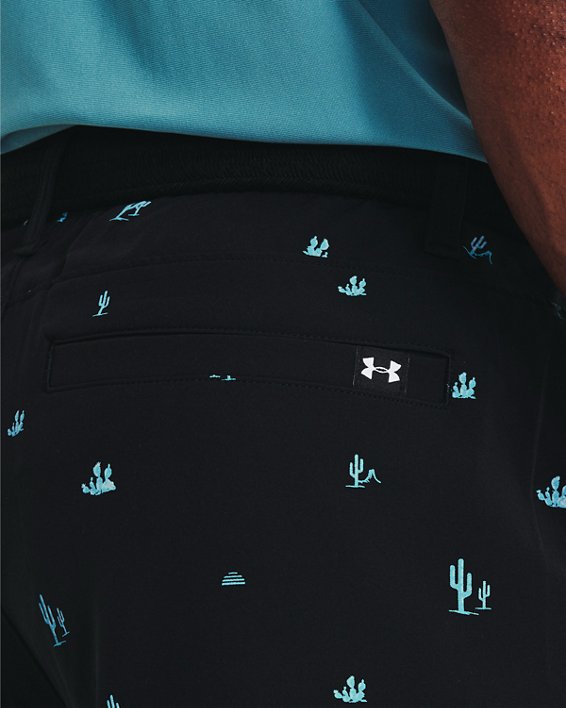 Men's UA Drive Printed Shorts in Black image number 3